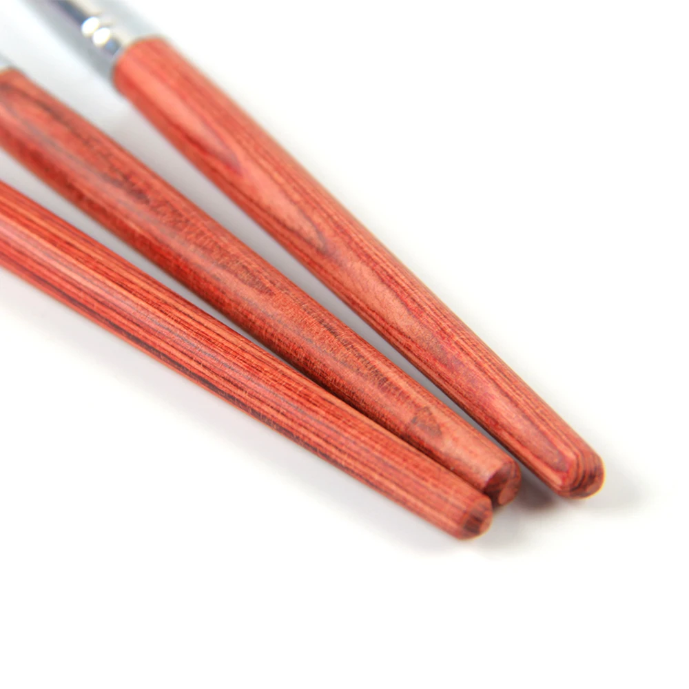 ANGNYA Kolinsky Соболь Красная деревянная ручка акриловая кисть для нейл-арта 2#4#8#12#16#20#24# УФ-Гелевая Кисть-ручка для резьбы жидкая пудра DIY для ногтей