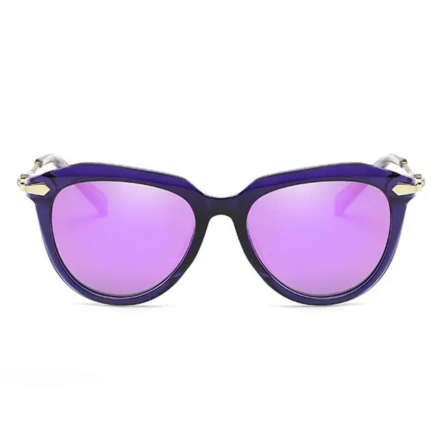 1 шт. алмаз рама зеркала UV400 солнцезащитные очки со светоотражающими линзами для Для женщин