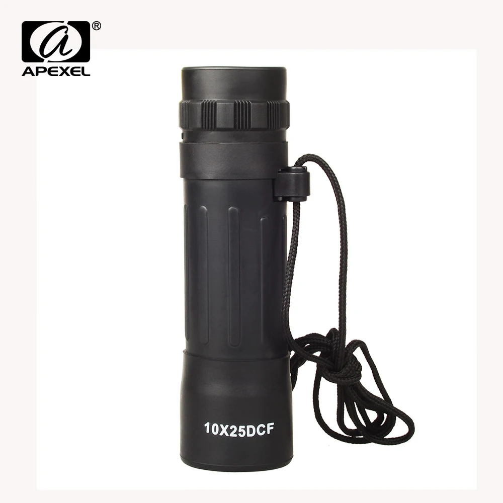 

APEXEL 10x25 monocular Scope Hiking Telescope Hunting Protable Monocular for World Cup Hunting Camping Sports APEXEL lens