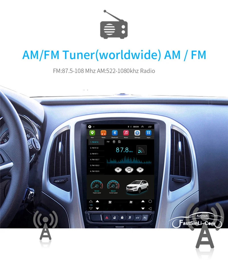 Clearance 64GB Car Android8.1  Multimedia player for Opel Astra J Vauxhall Astra Buick Verano GPS Vertical screen 11