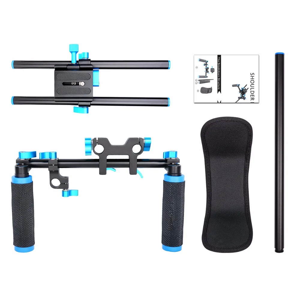 YELANGU D4 DSLR Rig Movie Kit плечевой держатель легко для съемки DV 5d mark ii 6d d800 d610 Стабилизатор камеры steadicam