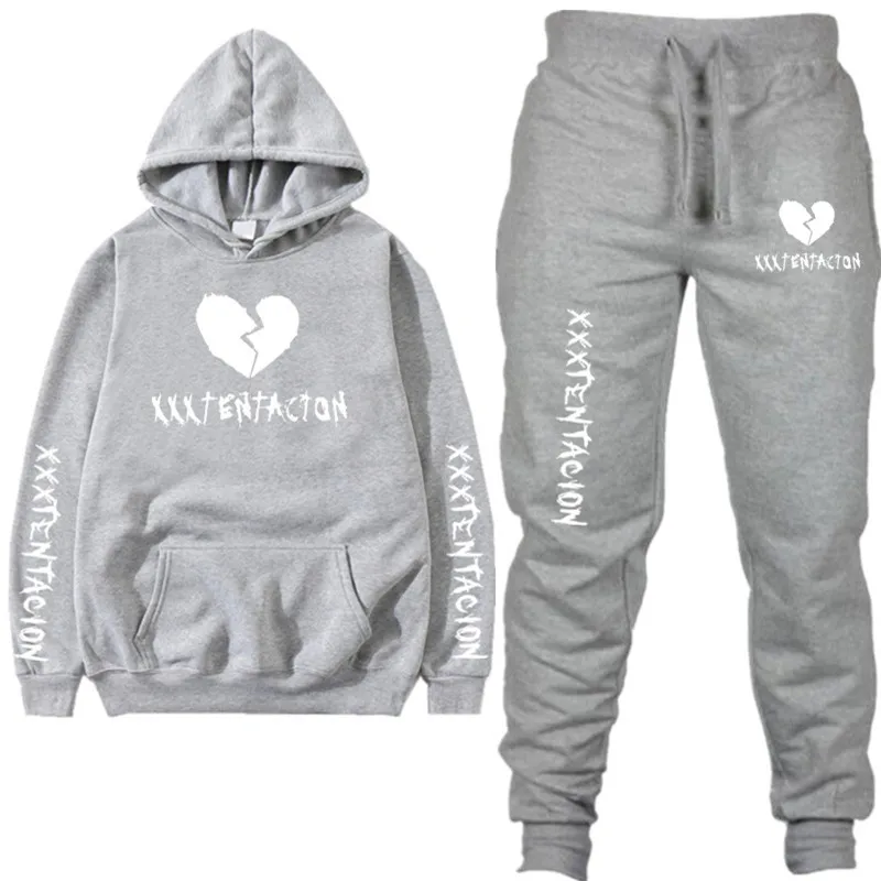 

Hoodie Sweatshirt Men/Women 2019 Coat Fleece Hoodies Sweatshirts+Sweatpants Suit Autumn Winter Warm Logo Printed Hooded Pullover