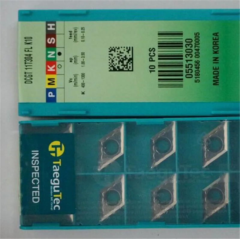 carbide turning insert wholesale DCGT 11T304 FL K10 Clearance Inserts
