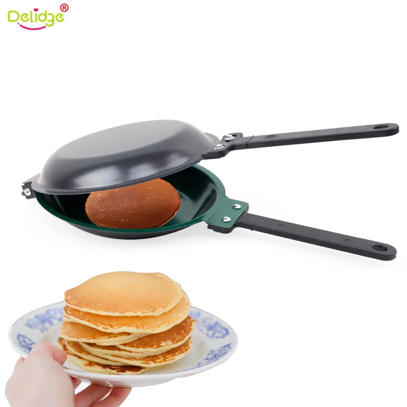 

Delidge 1 PC 18.5cm Porcelain Frying Pan Steel Non-stick Flip Pancake Machine Cake Muffin Breakfast Kitchen Baking Tools