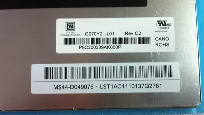 Класс G070Y2 L01 G070Y2-L01 7," A-Si TFT-LCDPanel для CMO