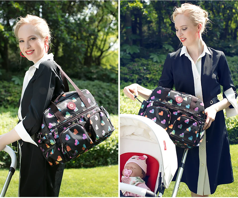 Новый стиль островная принтованный детский подгузник сумка премиум качества Мама сумка для подгузников Для женщин сумка-тоут сумка