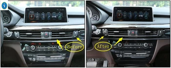 

Yimaautotrims Accessories Interior Middle Air Condition AC Outlet Vent Cover Trim For BMW X5 F15 2014 - 2017 X6 F16 2015 - 2018
