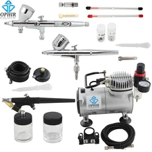 OPHIR 0.2mm 0.3mm 0.5mm 0.8mm 3-Airbrush Air Compressor Kit for Temporary Tattoo Hobby Body Paint 110V,220V#AC089+004A+071+070 OPHIR 0.2mm 0.3mm 0.5mm 0.8mm 3-Airbrush Air Compressor Kit for Temporary Tattoo Hobby Body Paint 110V,220V#AC089+004A+071+070