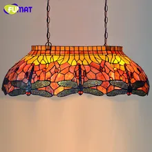 Multicolour Glass Pendant Lamp Restaurant Suspension Lamp Modern Tiffany Bar Lamp Dragonfly Dining Room Project Lights