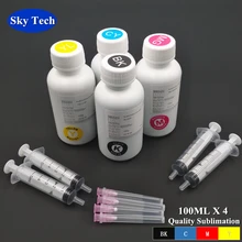 100MLx4 сублимационные чернила для Epson, термопереводные чернила для футболки/оболочки телефона/кружек/керамики и т. Д