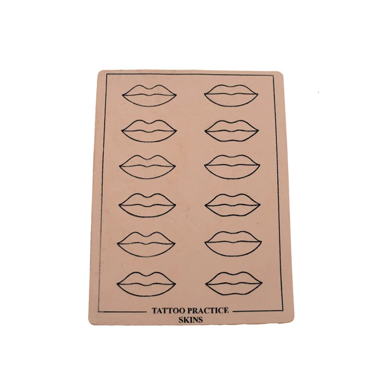 

1PC Free Shipping Hot Sale High Quality Rubber Professional Permanent Makeup Lip Durable Tattoo Practice Skin pmuk038