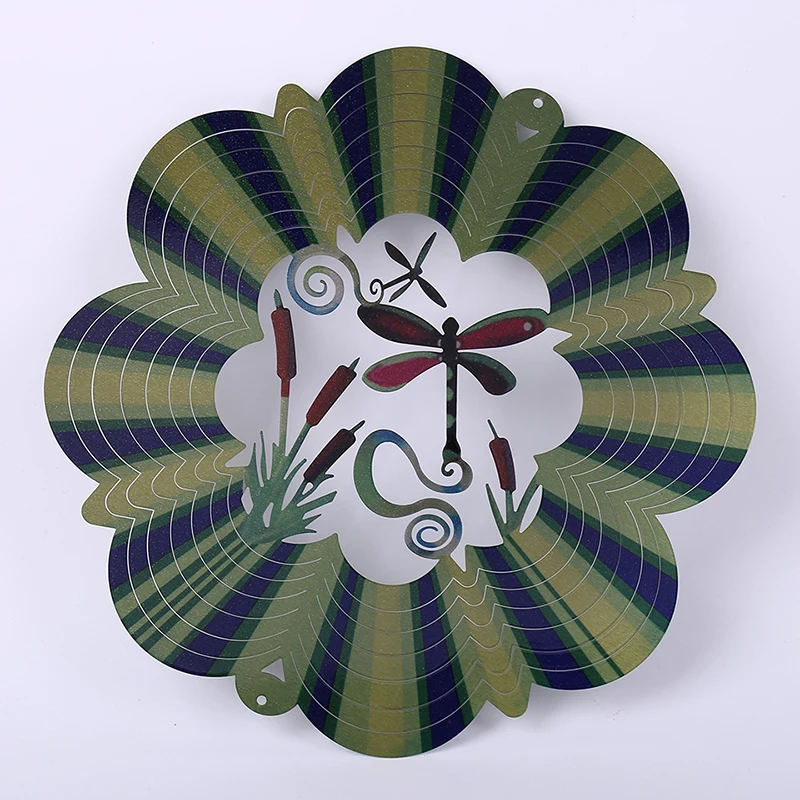 

12 INCHES 3D WIND SPINNER DRAGONFLY QUALITY MADE FROM STAINLESS STEEL SHEET