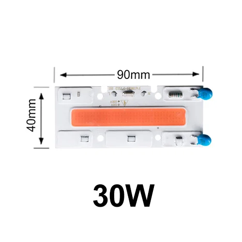 Светодиодный светильник для выращивания с чипом COB 20 Вт 30 Вт 50 Вт 70 Вт 220 В 110 В светодиодный фито-светильник полного спектра для выращивания растений - Испускаемый цвет: 30W Long Type