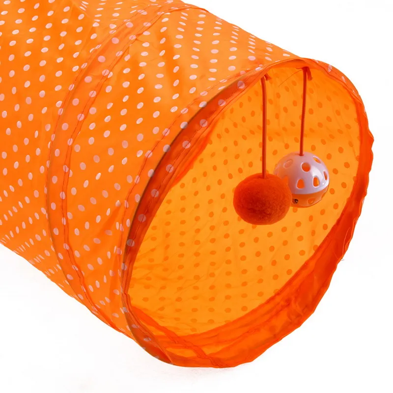 Pet туннельные ткани Pet инструменты для установки палатки Cat туннель Проходная машинная стирка протирать чистый кошачий туннель с шариками 45x22 см