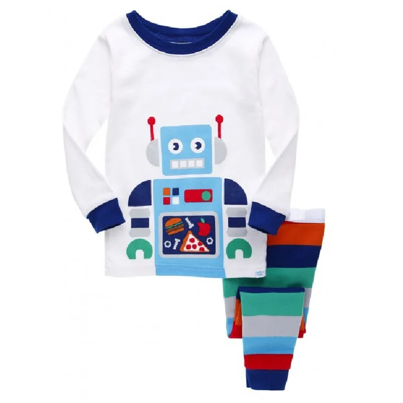 

High Quality Children Pajamas Set Kids Baby Girls Boys Cartoon Pijamas Sleepwear Long Sleeve Pyjamas 2 3 4 5 6 7 Years