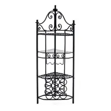 ABWE лучшие продажи 1:12 кукольный домик аксессуары металлическая винная полка для пластикового стеллажа предметы комнаты 2 вида цветов