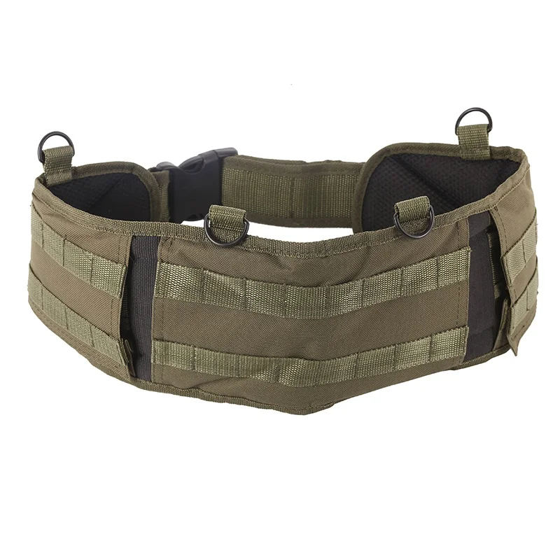 

Men Outdoor Sport Molle Tactical Military Waist Padded Belt Men Functional Waist Support 600D Nylon High Quality Newest