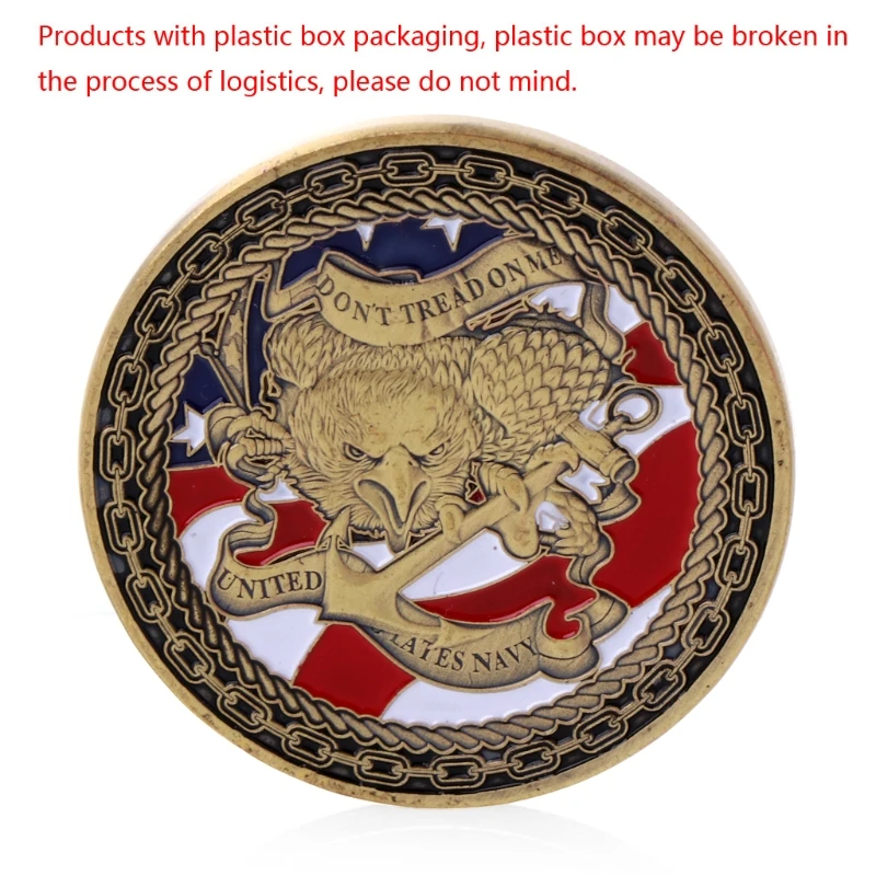 

Gold Plated U.S. Navy Chiefs Commemorative Challenge Coin Physical Collection