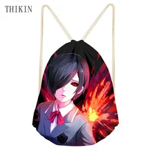 Спортивная сумка для плавания для мальчиков-подростков с изображением тикин японского аниме «Токийский Гуль», рюкзак с завязками, детский маскарадный костюм, подарки на день рождения