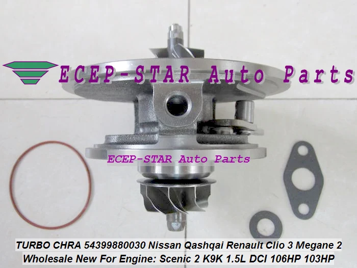 TURBO CHRA 54399880030 Nissan Qashqai Renault Clio III Megane 2 Scenic 2 K9K 1.5L