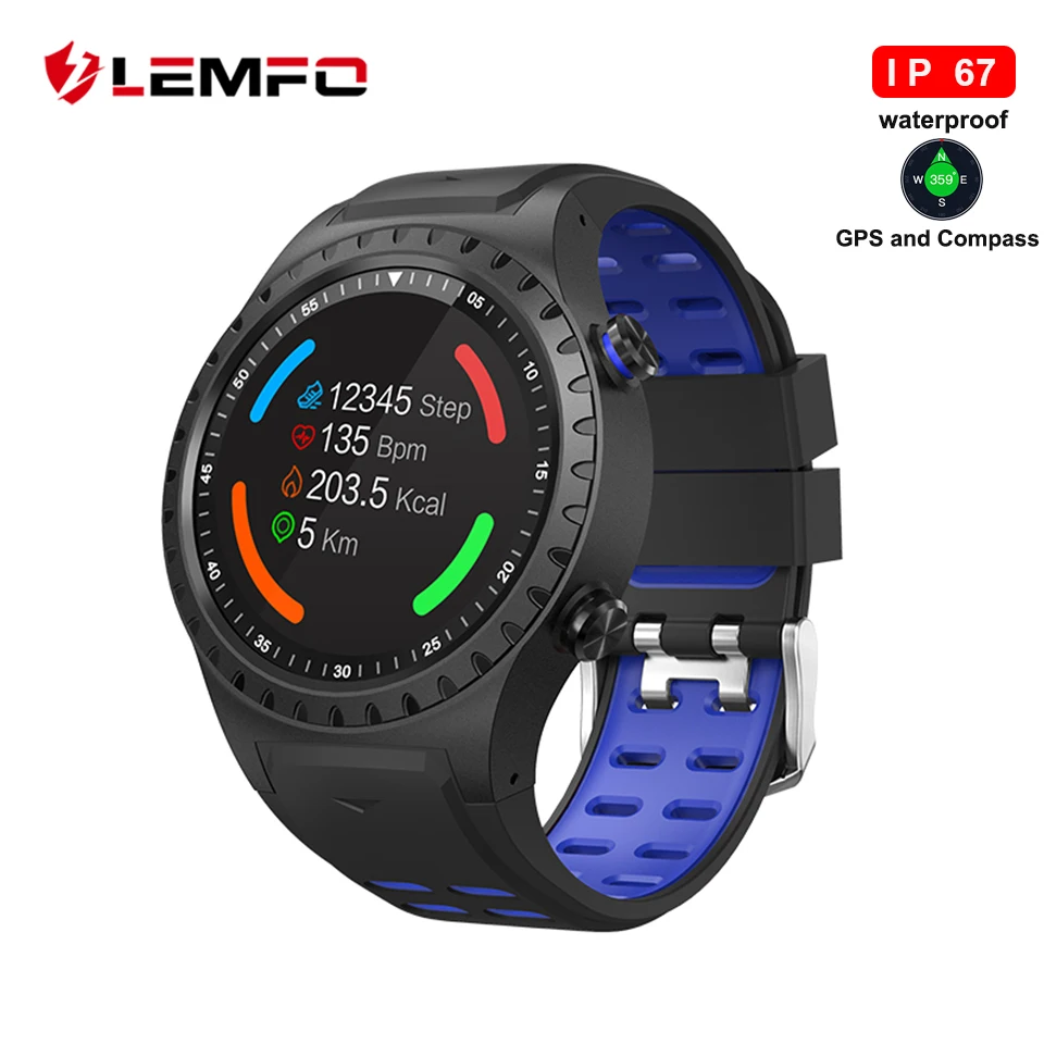 

LEMFO New Sport Smartwatch Support SIM GPS Dynamic Heart Rate Tracker IP67 Waterproof Smart Watch Bluetooth 4.0 Watches Men