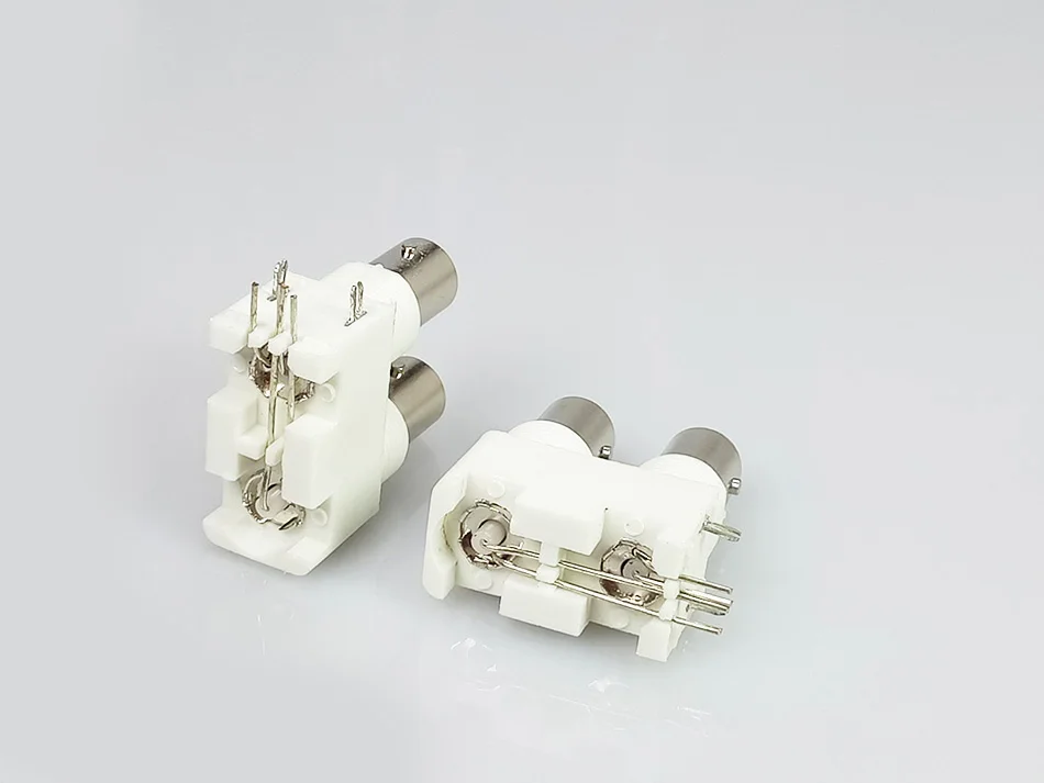 BNC female chassis dual heads
