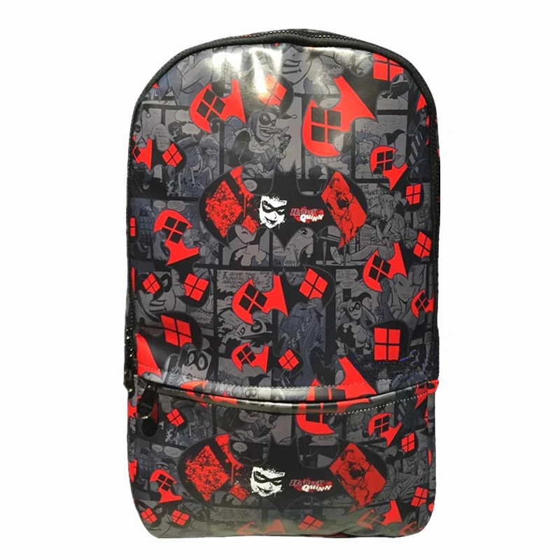 

2018 New Movie Suicide Squad harley quinn Backpack Female Clown Cosplay Backpacks Women Mochilas Chool Bags for Teenagers
