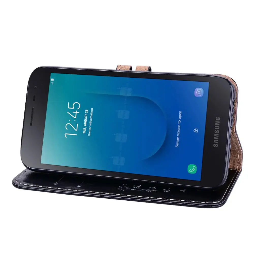 Для Samsung Galaxy J2 Core чехол для телефона Флип PU кожаный J2core задняя крышка кошелек