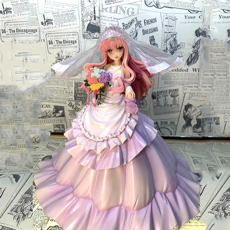 

NEW 22CM Anime KADOKAWA Louise Finale Wedding dress Flower marriage 1/7 Scales PVC Collection toys Model Gift