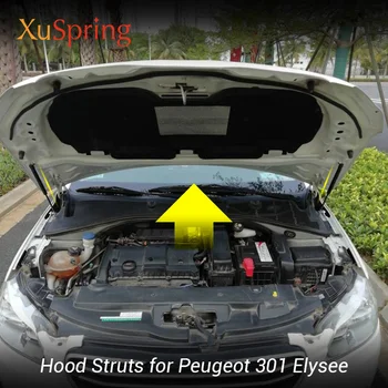 

For Peugeot 301 Elysee 2014-2019 Refit Hood Lift Support Bracket Hydraulic Rod Strut Spring Shock Bar Car accessories