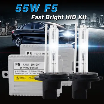 

1 Set 12V 55W H7 HID Xenon Kit 0.1 Second Fast Bright SKYJOYCE F5 HID Ballast H1 H7 H11 9005 9006 HID xenon kit 4300k 6000K