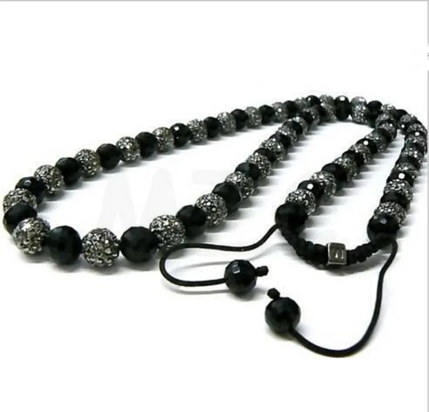 Free Shipping!fasion CSW 10mm Crystal Disco Ball Beads long Shamballa