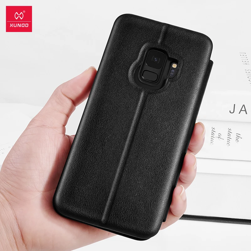 XUNDD для samsung Galaxy S9 Plus S8 Note 8 S7 edge Чехлы кожаные чехол с защитой на 360 градусов кошелек