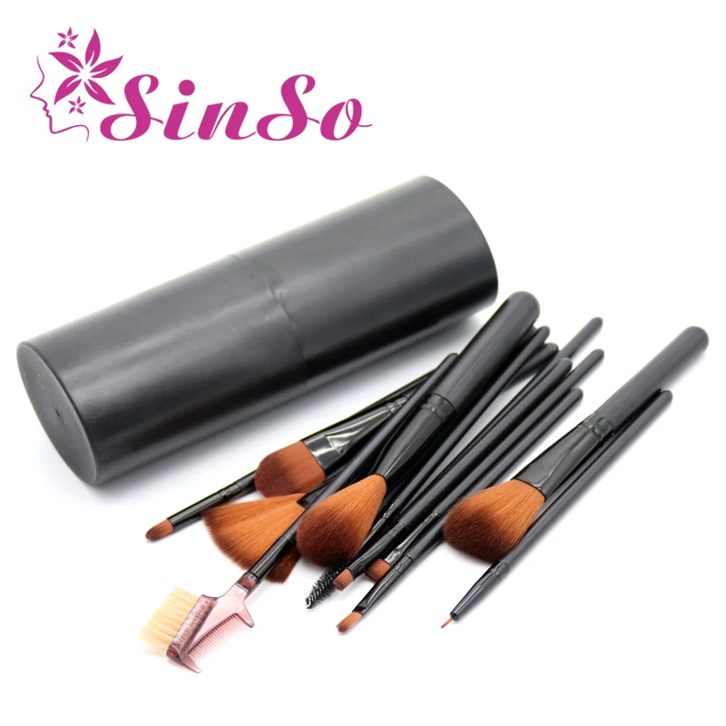

SinSo Makeup Brushes 12Pcs/Set Foundation Powder Blush Eye Shadow Eyebrow Brush Beauty Cosmetic Tool Make Up Brush Holder Cup
