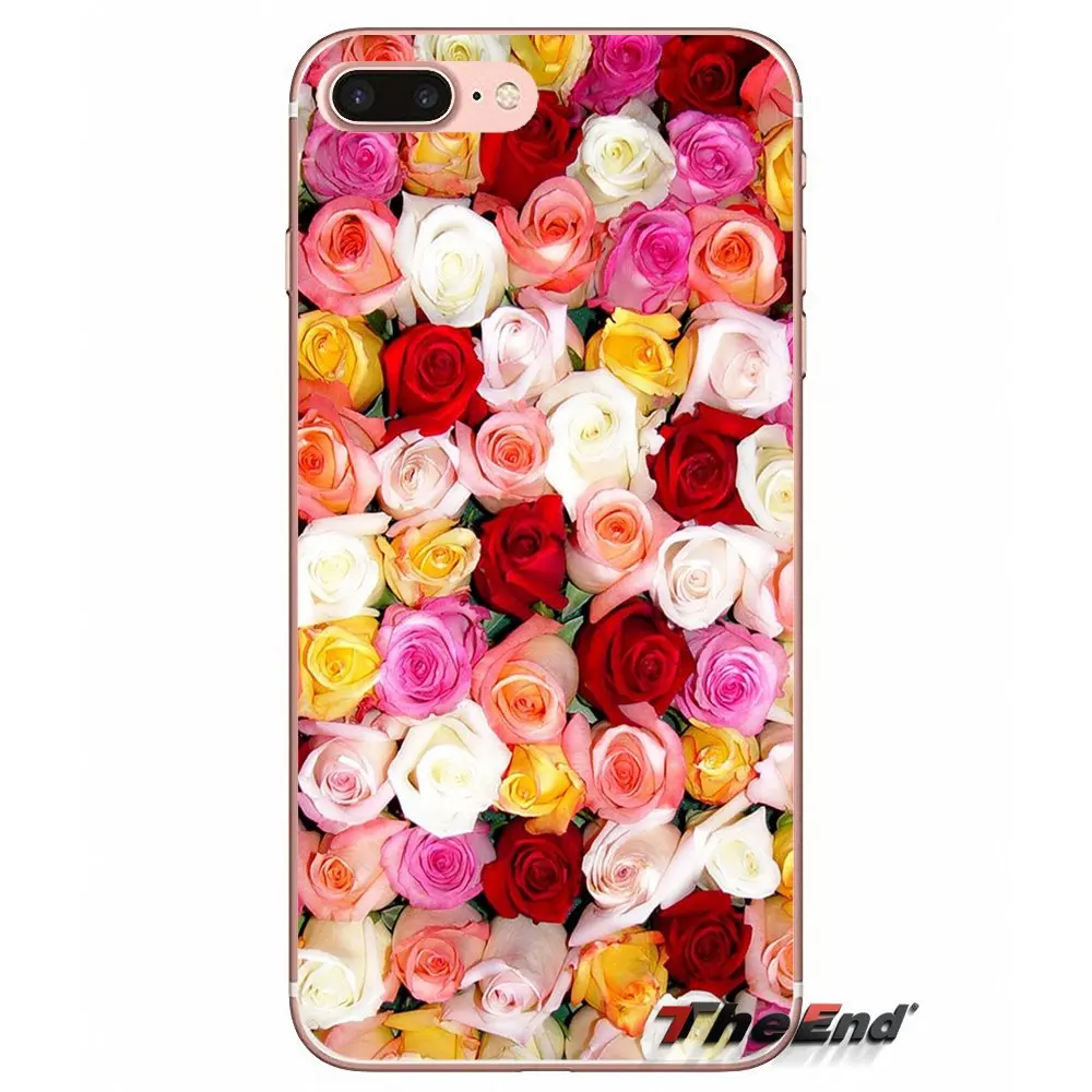 Для Samsung Galaxy J1 J2 J3 J5 J7 A3 A5 A7 2015 2016 2017 J530 J730 Fundas Coque красивый сад красные розы цветы