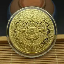 Maya memorial moeda pirâmides moedas moedas americanas méxico asteca ouro e prata moedas estrangeiras não-moeda