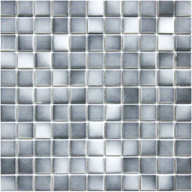 Farbverlauf grau keramik mosaik-fliesen glasiert porzellan küche backsplash  fliesen billig badezimmer wandspiegel bodenbelag mosaiken decor - AliExpress