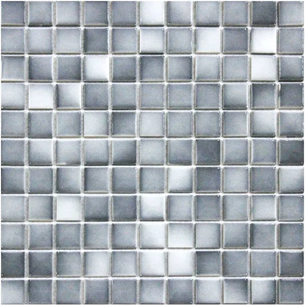 Gradient gray ceramic mosaic tile glazed porcelain kitchen ... Gradient gray ceramic mosaic tile glazed porcelain kitchen ...