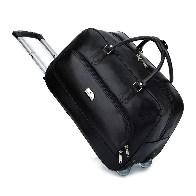 

Large Luggage Trolley Bag Large Capacity Travel Bag with Wheels for Women Men Travel Suitcase Duffle Travel Bags Luggage Bearing