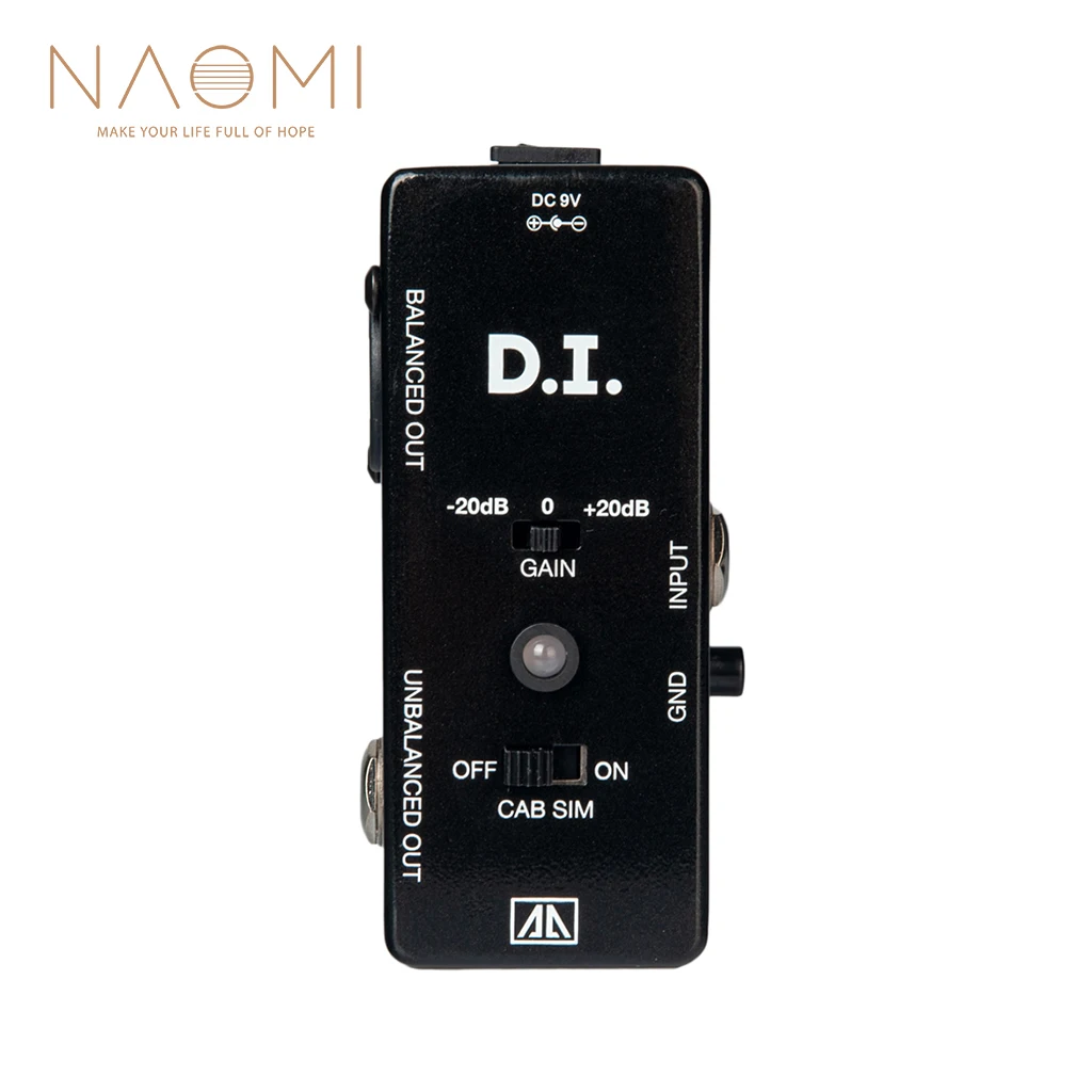 

NAOMI AROMA AMX-5 Guitar Pedal Cabinet Simulator DI Box Guitar Effect Pedal Transfers Guitar Bass Signal To Audio System NEW