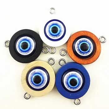 

50pcs white blue Black Log Wood Blank Trays Base with 12mm Cabochon Jewelry Accessories for Earrings bracelet making