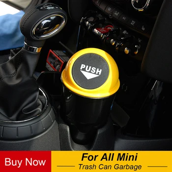 

Auto Garbage Can Car Trash Can Garbage Dust Case Holder Bin Car-styling For Mini Cooper One S JCW F55 F56 R60 R61 Accessories
