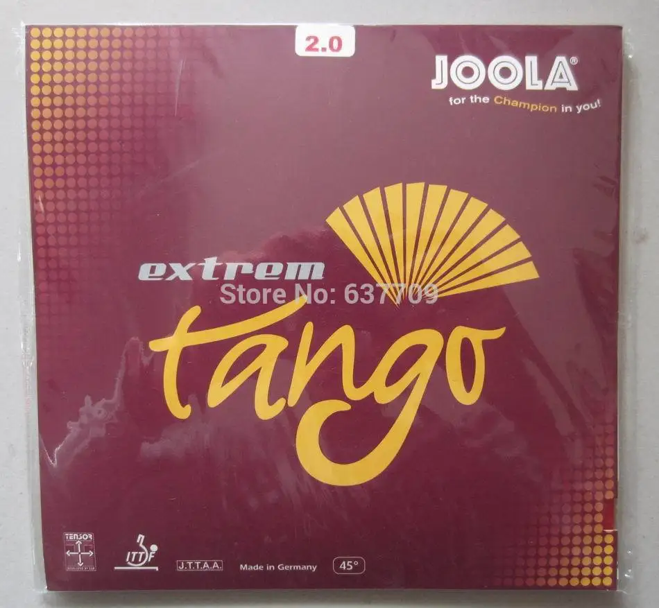 Оригинальная резиновая губка для настольного тенниса JOOLA extreme tango ZACK, Золотая липкая Резина для танго+ 54D немецкий