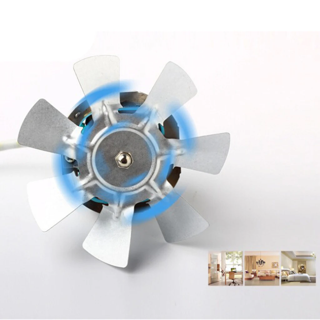 4'' 100mm 20W Inline Duct Booster Fan Ventilation Exhaust Air Blower For Bathroom Garage