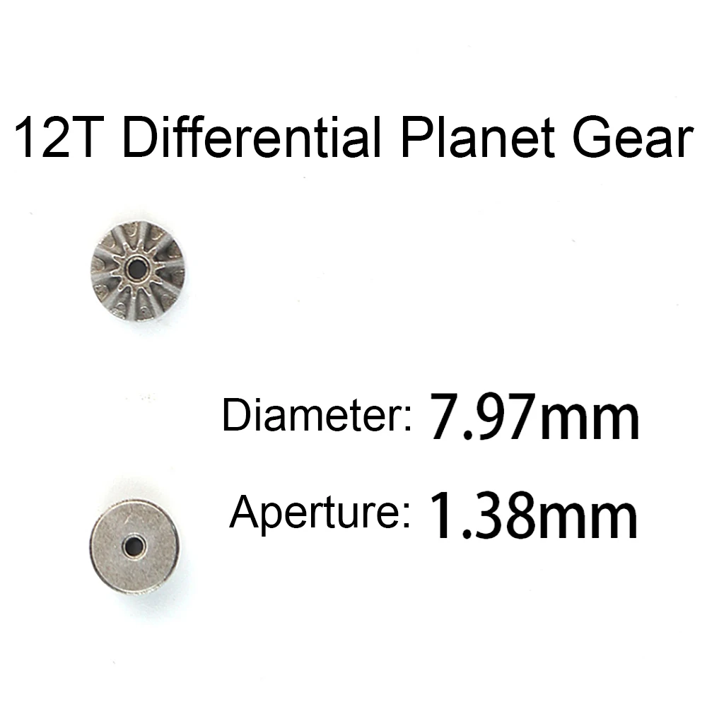 12T 24T 30T Metal Motor Driving Gear Planet Gear Differential Gear Combo Kit for WLtoys 12428 12423 RC Car Truck Vehicle Part (8)