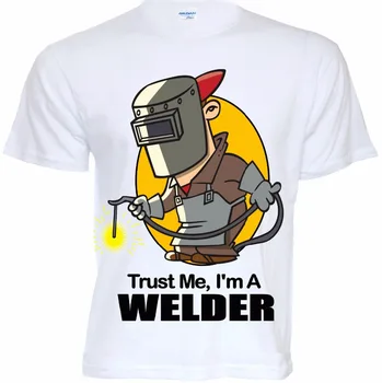 

T Shirts Fashion 2019 Fitted T Shirtsmens Funny Cool Novelty Welder Job T-Shirts Joke Gifts Presents Ideas Tee Shirts