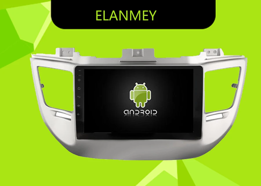 Excellent Elanmey GPS 8-Core Bluetooth stereo android 8.1.0 car multimedia player for HYUNDAI Tucson 2015 head unit navi radio device 0
