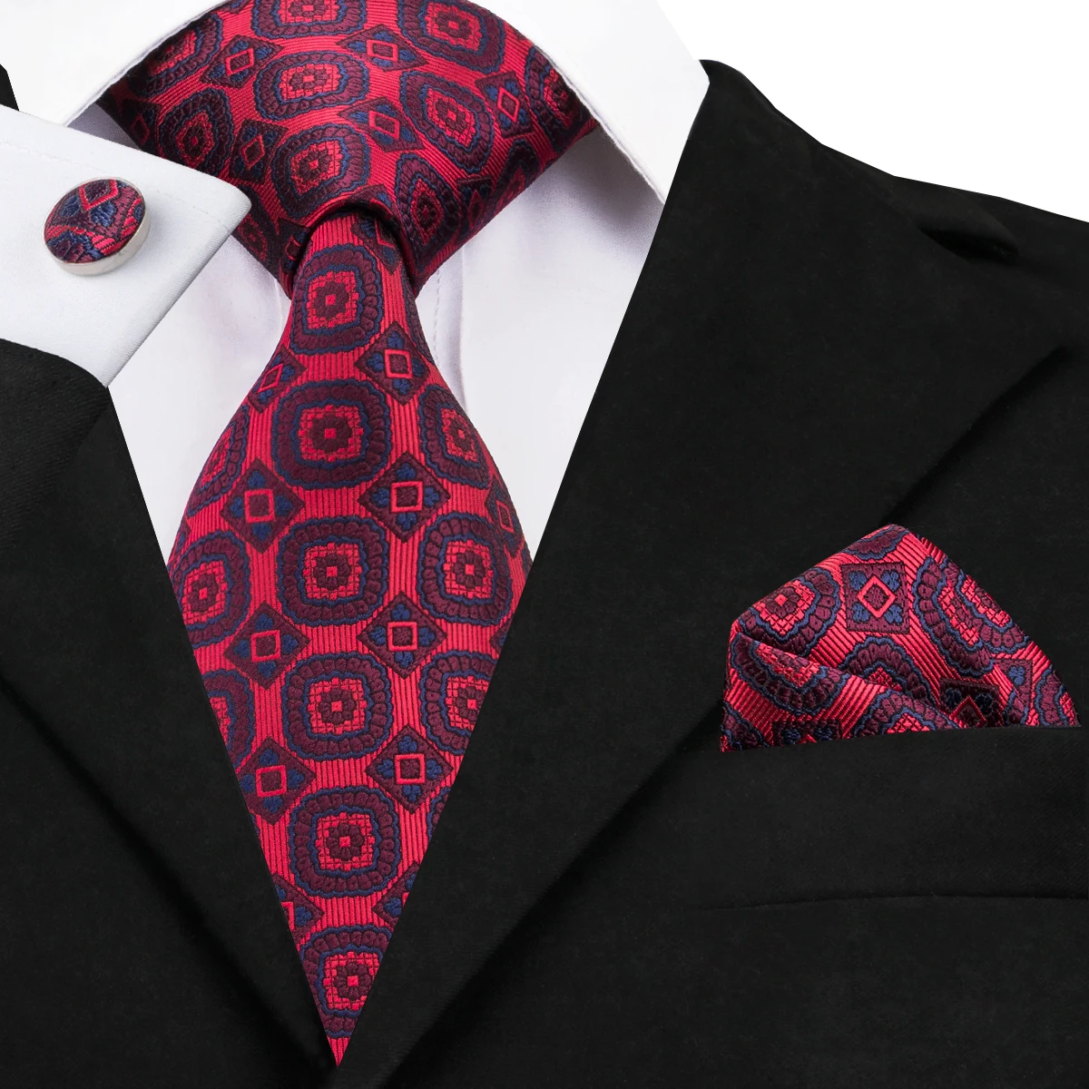 Aliexpress.com : Buy C 1461 Hi Tie Fashion Mens Ties Brand Designer Red ...