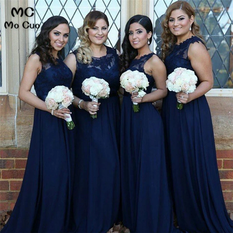 long navy dresses for weddings
