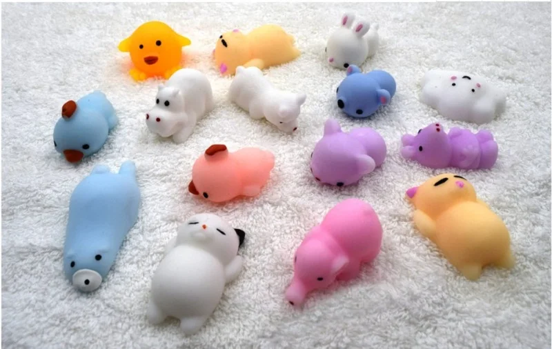 Squishy антистресс анти стресс милые игрушки мягкие мягкими хлюпает Животные Cat Kawaii